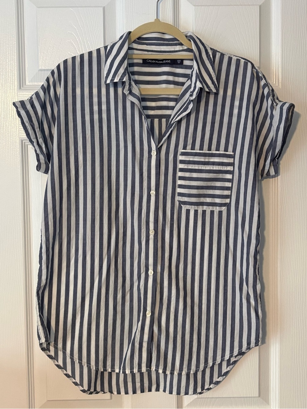 Calvin Klein Striped Button-Up Shirt